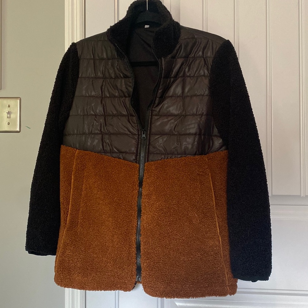 Brown and Black Women’s Size Small Jacket.
